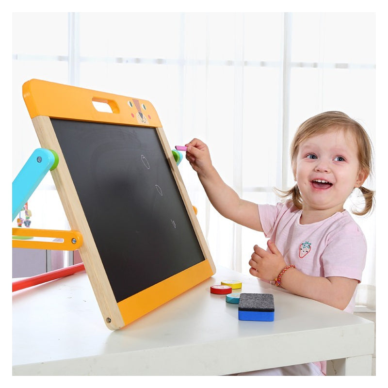 TOOKY TOY Educatief Bord 2-in-1 Magnetisch & Krijtbord voor Kinderen