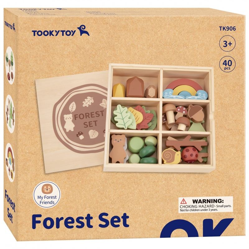 TOOKY TOY Natuur set Stapelblokken puzzel
