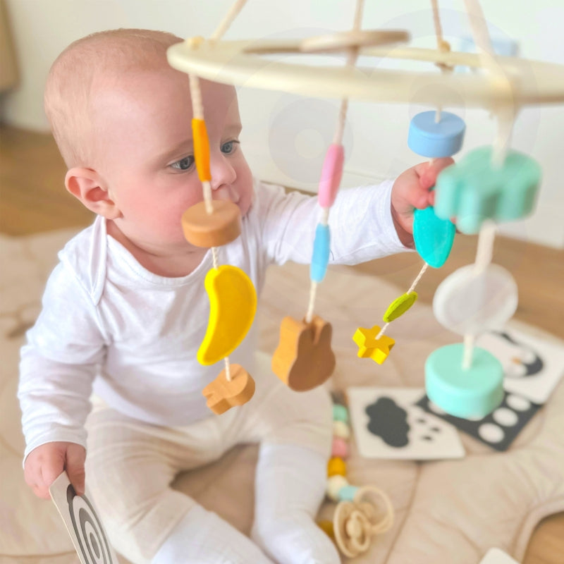 CLASSIC WORLD Pastel Babyset – Eerste Speelgoed Box voor 0-6 maanden