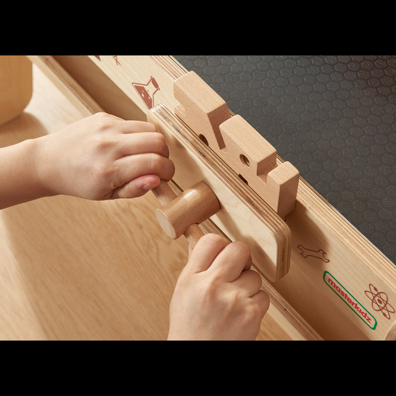 MASTERKIDZ Drewniany Warsztat XXL Montessori STEM z Narzędziami