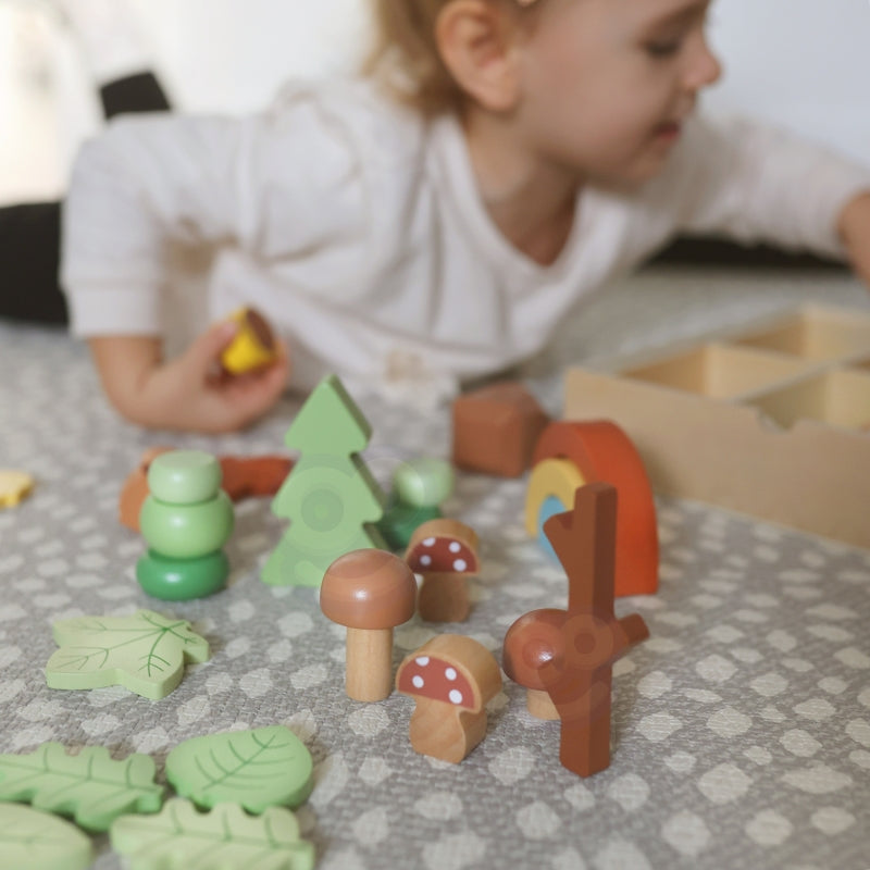 TOOKY TOY Natuur set Stapelblokken puzzel