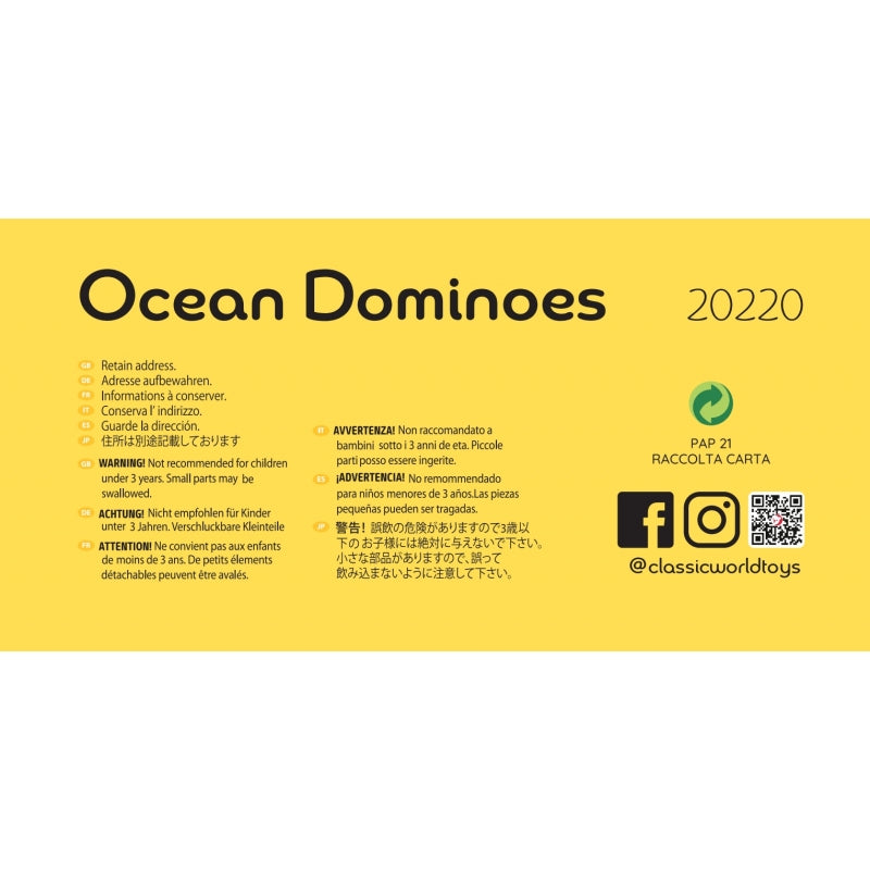 CLASSIC WORLD Houten Domino set - 100 stuks