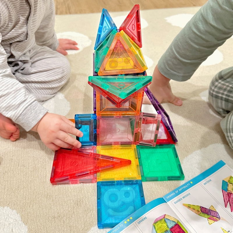 WOOPIE Magnetische Bouwblokken Montessori 3D, 28 stuks