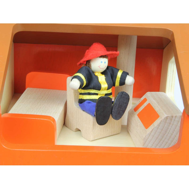 MASTERKIDZ Houten Mini Brandweerkazerne Speel Set