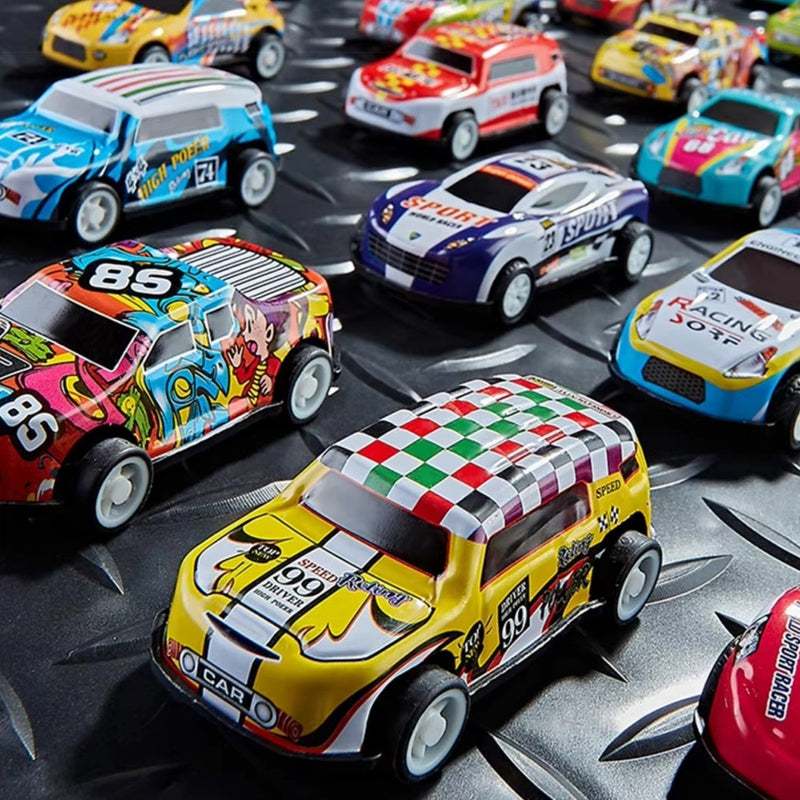 WOOPIE Speelgoed Raceauto's 30 stuks inclusief Speelmat en doos