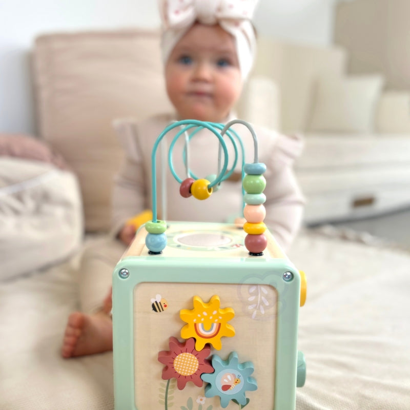 WOOPIE Houten Activiteitenkubus + Multifunctionele Educatieve Sorteerder