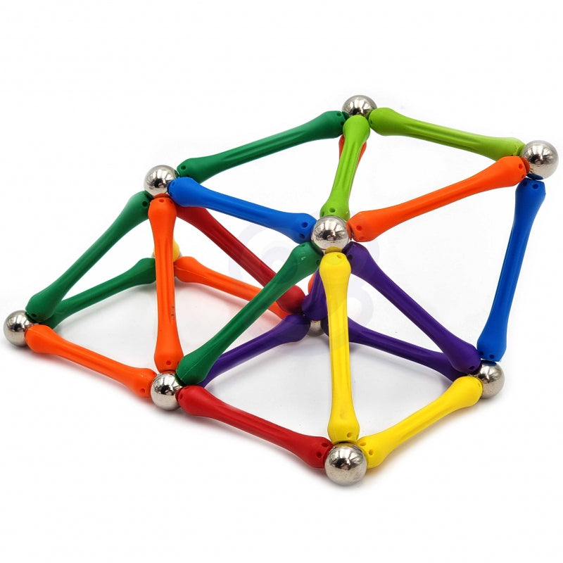 WOOPIE Magnetische Bouwstenen, Staafjes Creatieve Puzzel 110 stuks