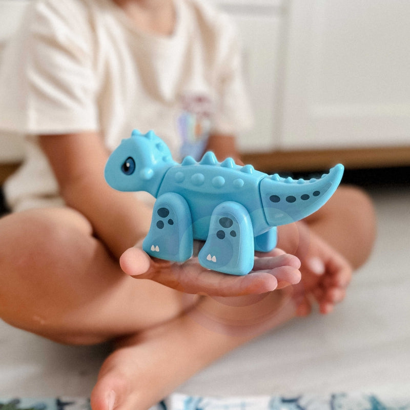 WOOPIE Bouwset 2-in-1 Bordspel Dinosaurussen + Dobbelsteen 46 stuks
