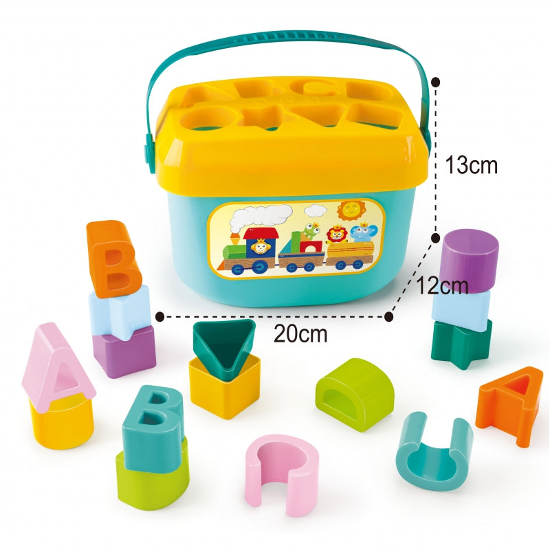 WOOPIE BABY 2-in-1 sorteerkoffer + leren van alfabet en vormen voor Baby's