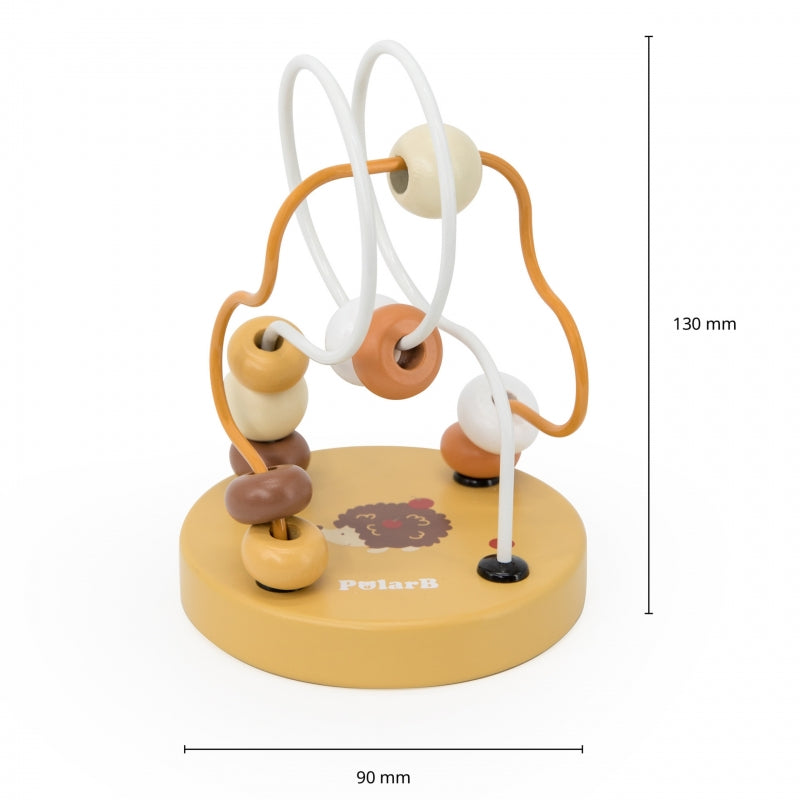 VIGA PolarB Houten Handzame Labyrint Rijgloop Motorische Speelgoed 1 stuk