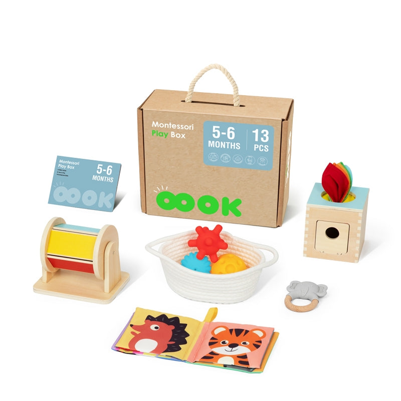TOOKY TOY Baby Speelbox 6-in-1 voor baby's tussen de 5-6 Maanden