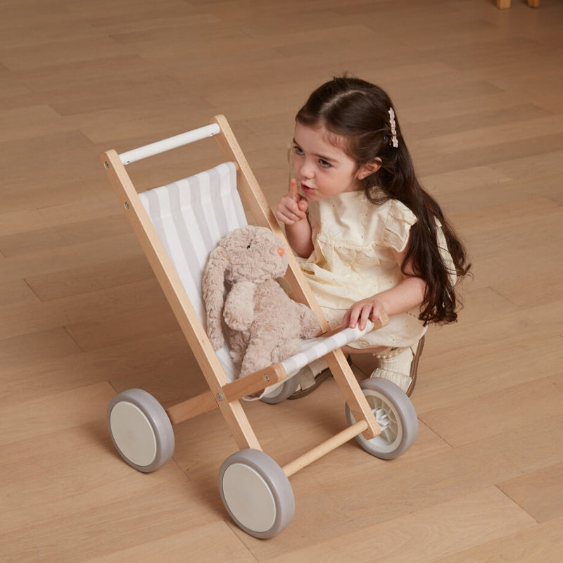 VIGA Houten Poppenwagen - Poppen tot 38CM