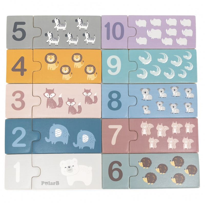 VIGA PolarB Houten Cijferpuzzel Montessori