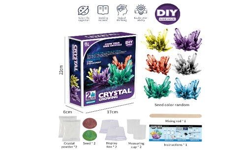 DIY kristallen maken set - zelf kristallen maken - kristallen kweken - Experimenteer set - STEM speelgoed