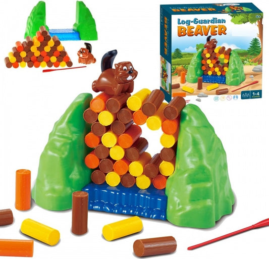 Vallende Bever Dam spel - Bert Bever - Arcadespel - Gezinsspel - Behendigheidsspel - 46 onderdelen