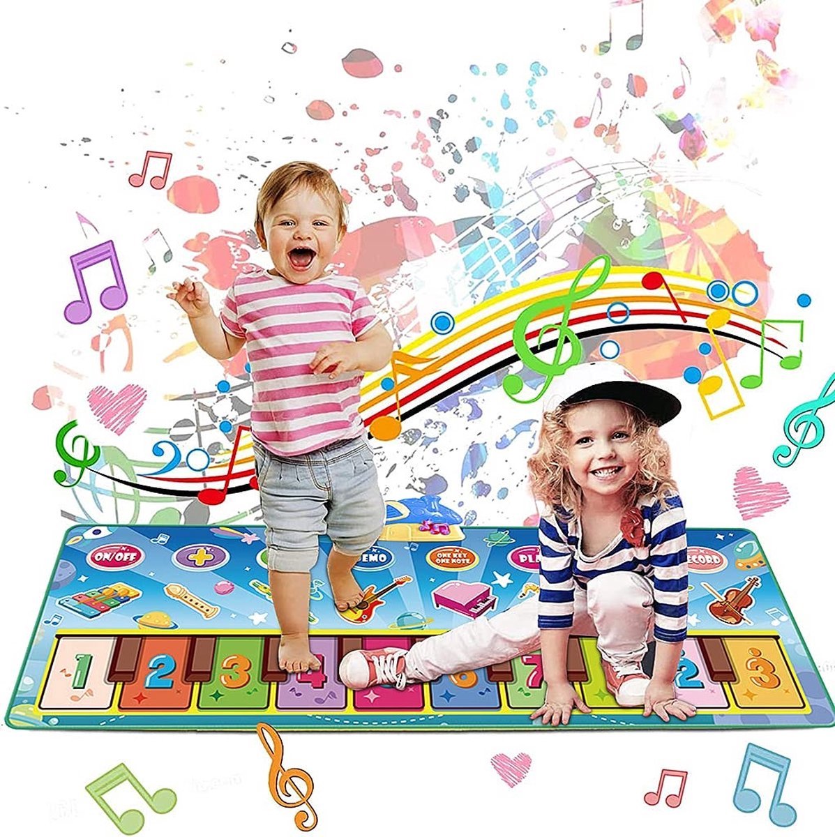 Dansmat & Muziekmat met muziek - 135 cm
