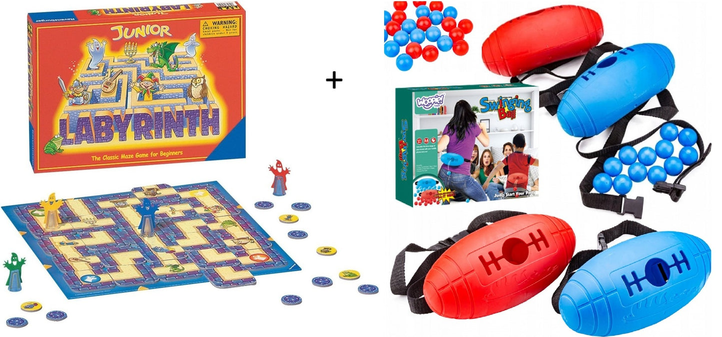 Het Junior Labyrinth & Doolhof spel + Twerk Pong - Swing ball spel – Slechts €29,95!