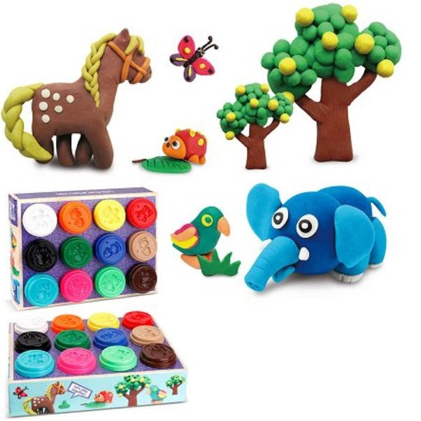 Klei met vormpjes en pers creatief speelgoed voor kinderen - Creatief speelgoed - Knutselen - Knutselmateriaal - Kleien