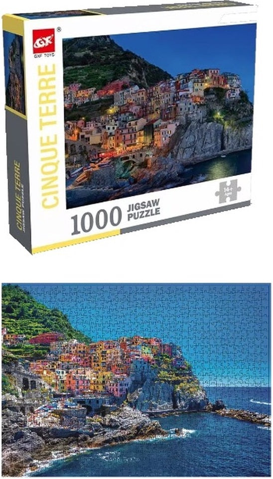 Legpuzzel Cinque Terre - Legpuzzel - Italië - Legpuzzels 1000 stukjes volwassenen