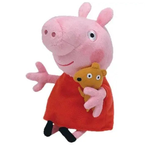 Peppa pig Pluche Knuffel Freddie 80 cm , Rood