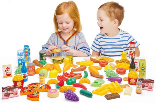 Speelgoed eten 40 Stuks - Speelgoedeten en drinken - Speelgoed eten plastic - Speelgoedwinkeltje