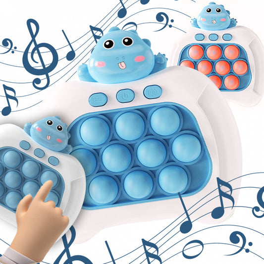 WOOPIE Fidget POP IT - Elektronisch spel -Anti-stress - Behendigheidsspel - Blauwe Dinosaurus
