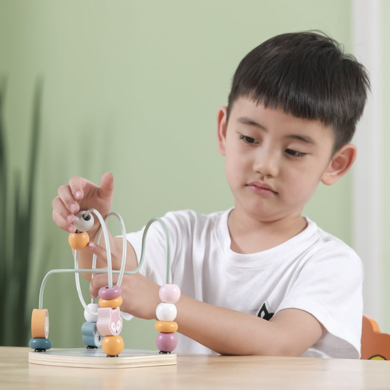 VIGA PolarB Houten Educatieve Doolhof Rijgspel – Montessori
