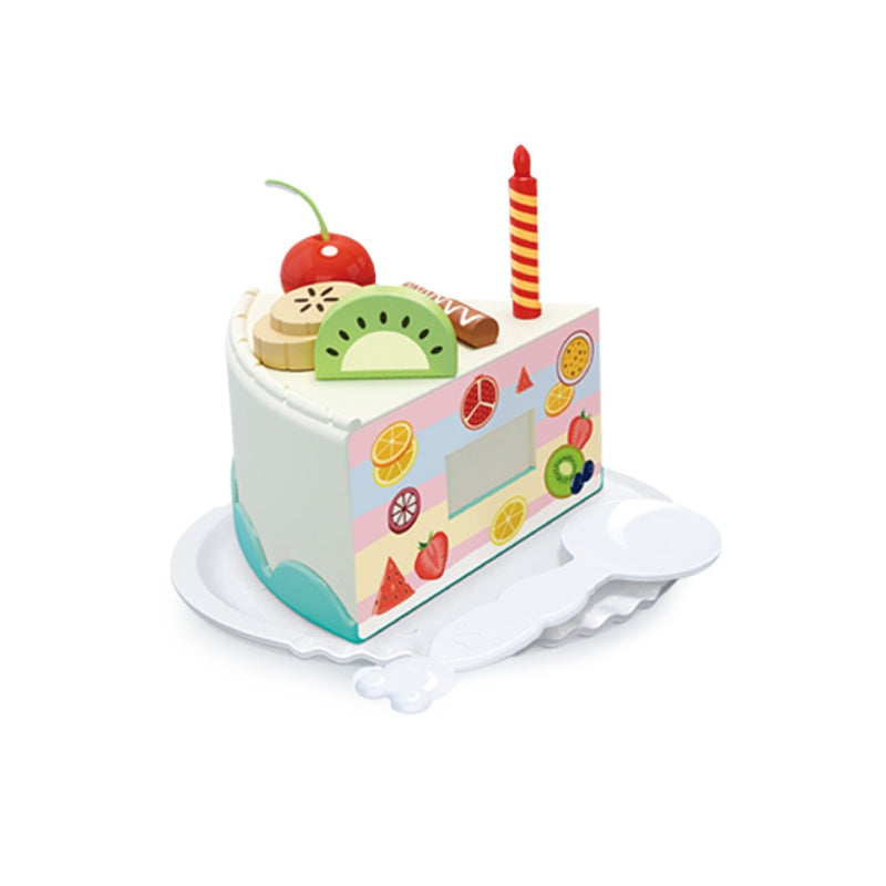 WOOPIE Speelgoed Taartjes 85 stuks - Speelgoed bakkerij - Verjaardagstaart om te Snijden + Theeset