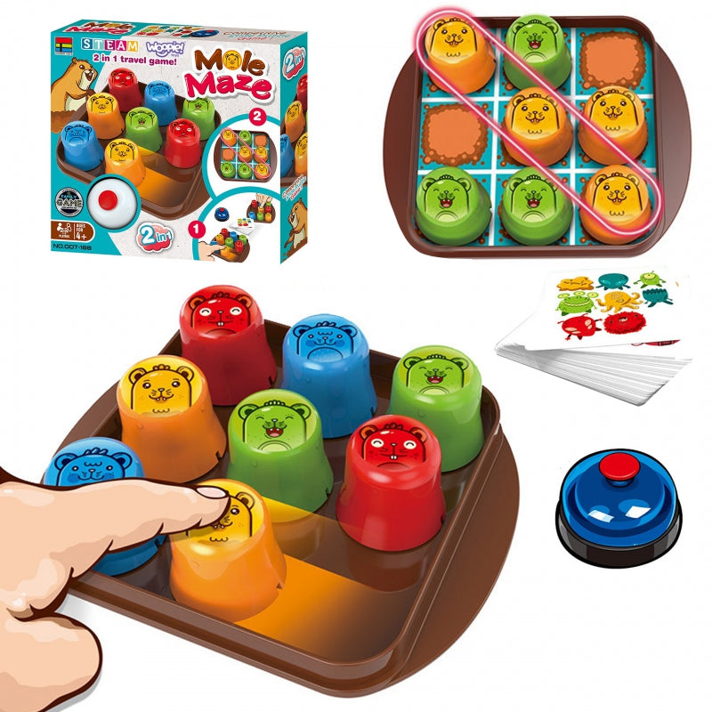 WOOPIE IQ Educatief Patroon spel - Strategie Spel - 2-in-1 leg spel