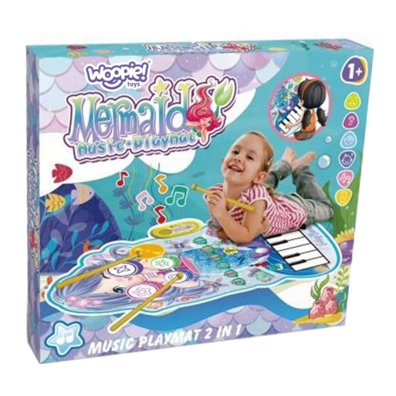 WOOPIE Spelegoed Muziekmat Zeemeermin met Interactieve Drum