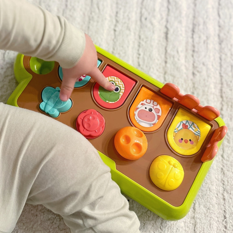 WOOPIE BABY Educatief Speelgoed Pop-up Dieren Gelukkige Boerderij