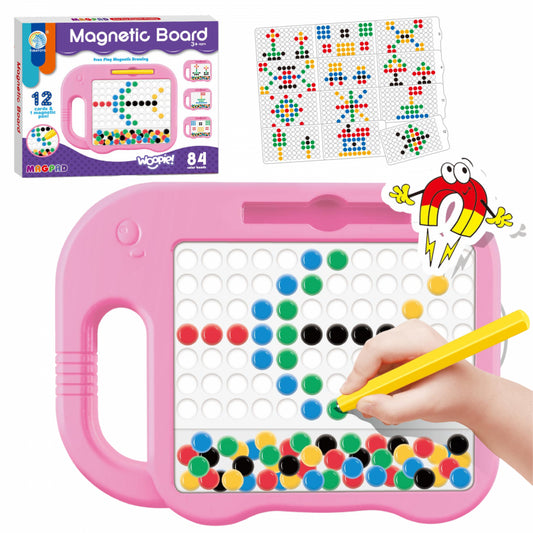 WOOPIE Magnetisch Bord voor Kinderen - MagPad - Montessori speelgoed - Olifant - Roze