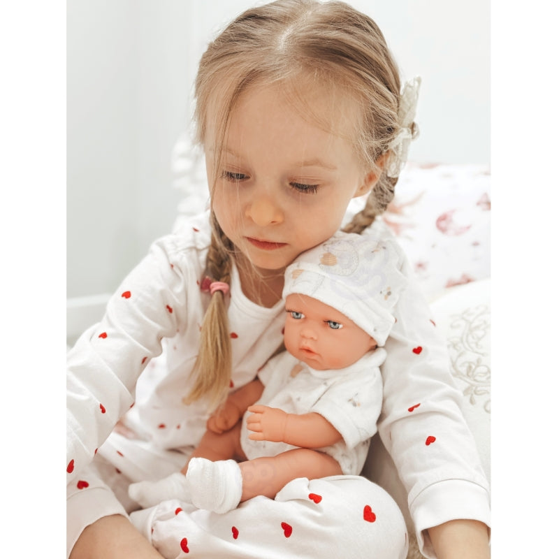WOOPIE Baby pop set 30,5 cm + Roze Draagzak