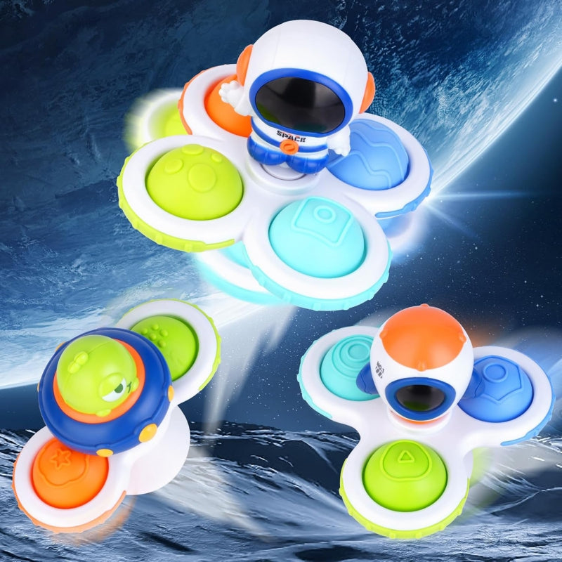 WOOPIE Kosmische Fidget Spinner Pop-it – set van 3 - Voor baby’s!