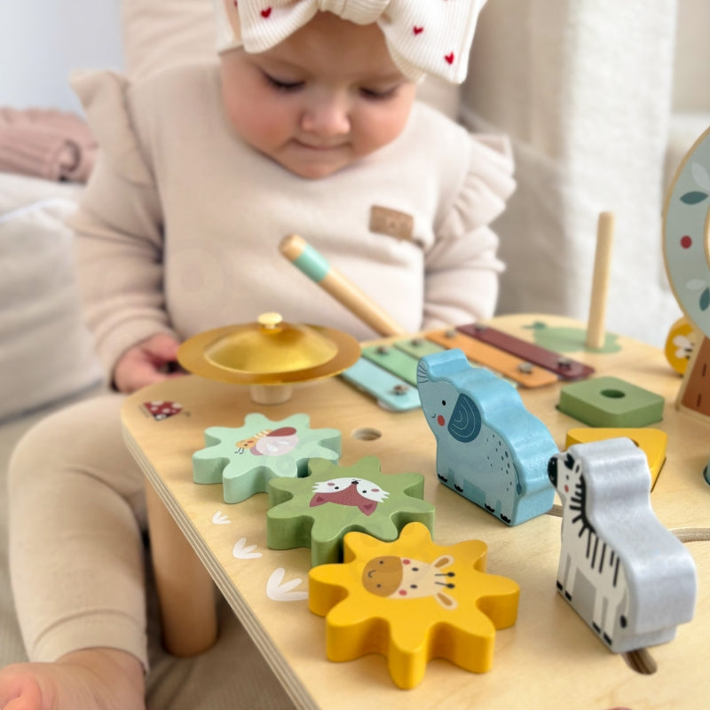 WOOPIE Houten 5-in-1 Educatieve Speeltafel Met Sensorisch Doolhof
