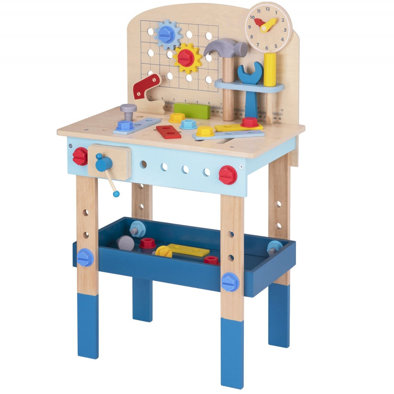 TOOKY TOY Houten DIY Tafel Gereedschap Werkbank