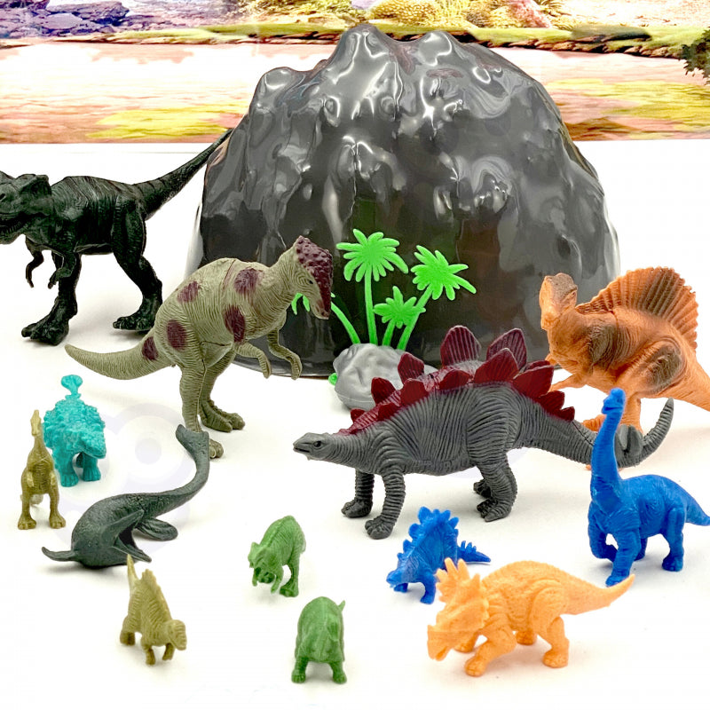 WOOPIE Dinosaurussen Figuren set 34 stuks - Dino speelgoed