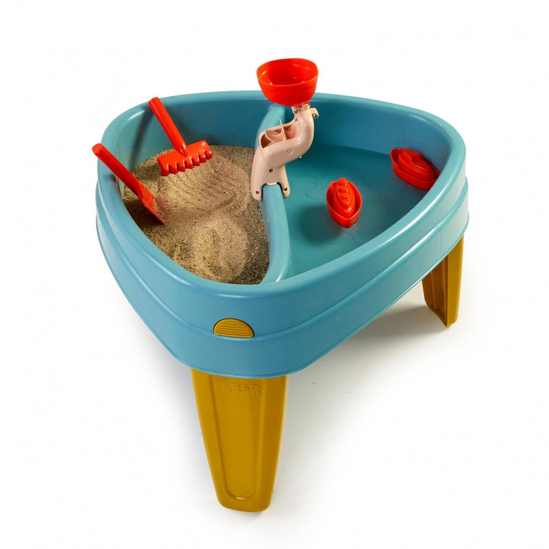 FEBER CASUAL Zand- en Watertafel met Deksel - 4in1 Zandbak - Bureau - Picknicktafel Set