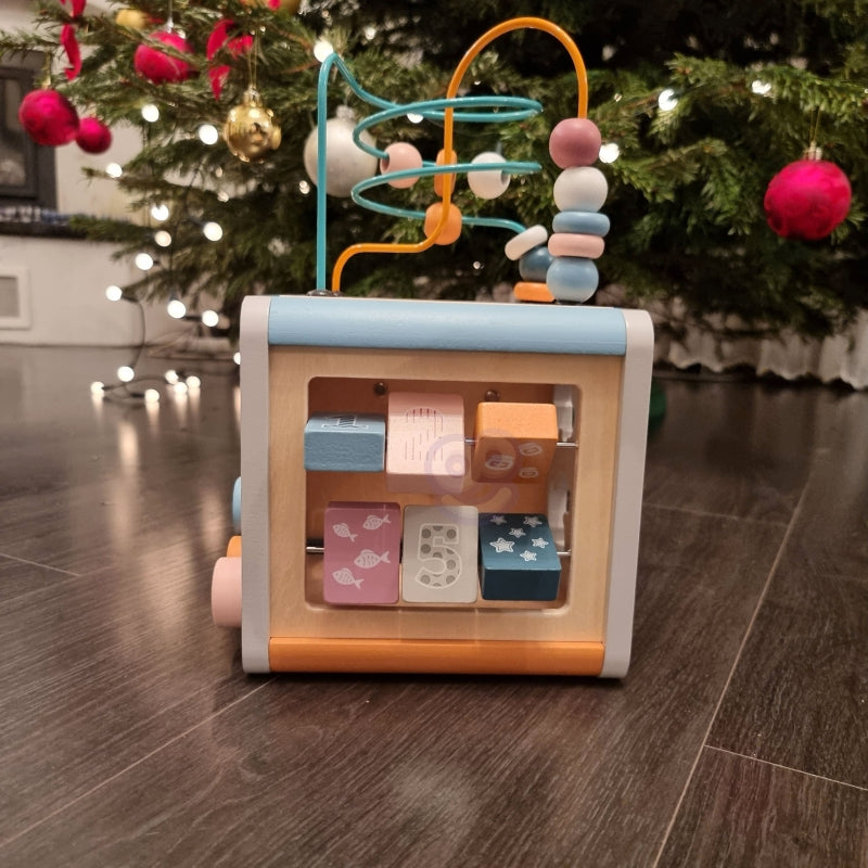 VIGA PolarB Houten Activiteit Kubus voor baby's en peuters