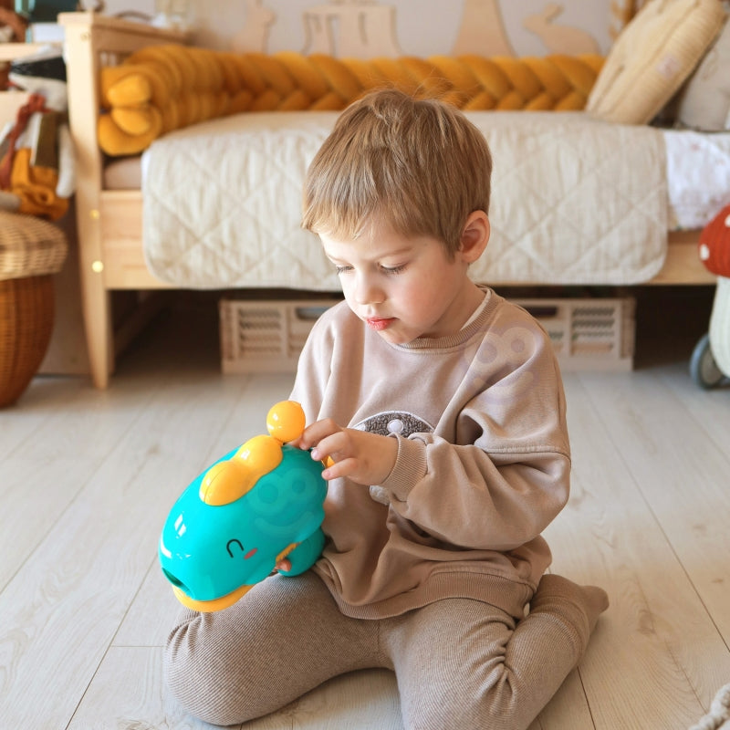 WOOPIE Dartspel met thema Dinosaurussen inclusief Pistool, Klittenband Ballen, Doel en Puntenscore