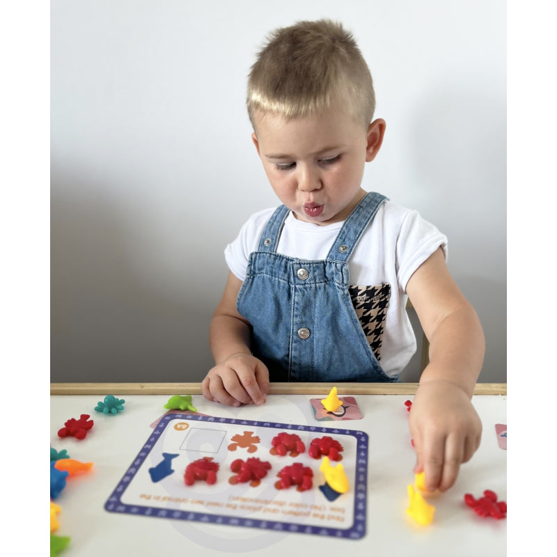 WOOPIE Leer kleuren, tellen en Engels, Zee-thema 111 stuks -  Educatief Montessori speelgoed