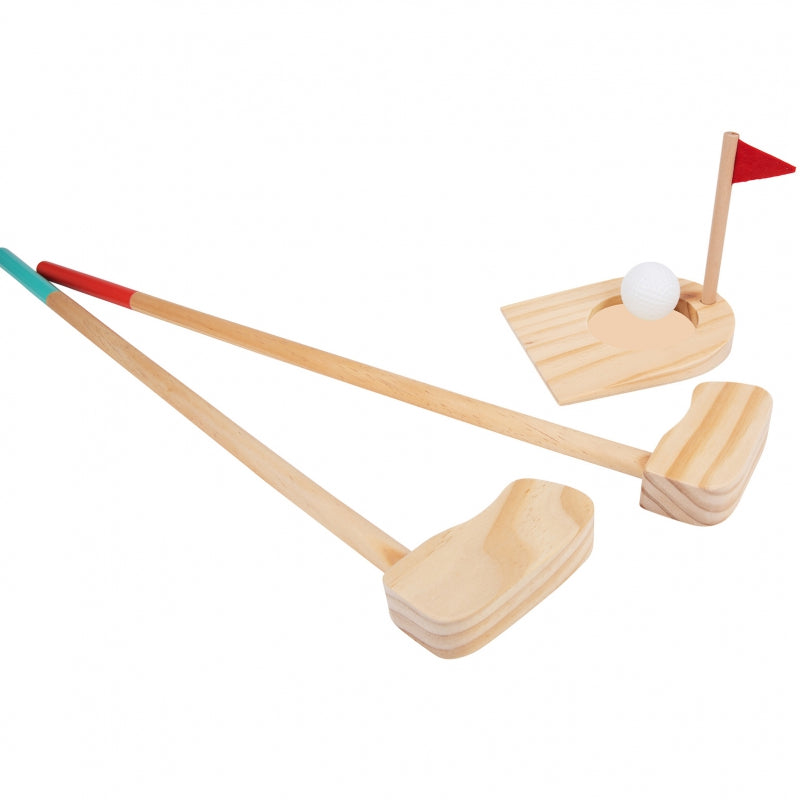 TOOKY TOY  Drewniany Zestaw do Gry w Golfa dla 2 Osób 13 el.