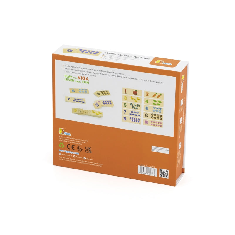 VIGA Houten Memorie Puzzelset