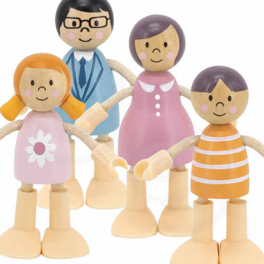 VIGA PolarB Houten Poppen - Familie Poppen - SpeelFiguren