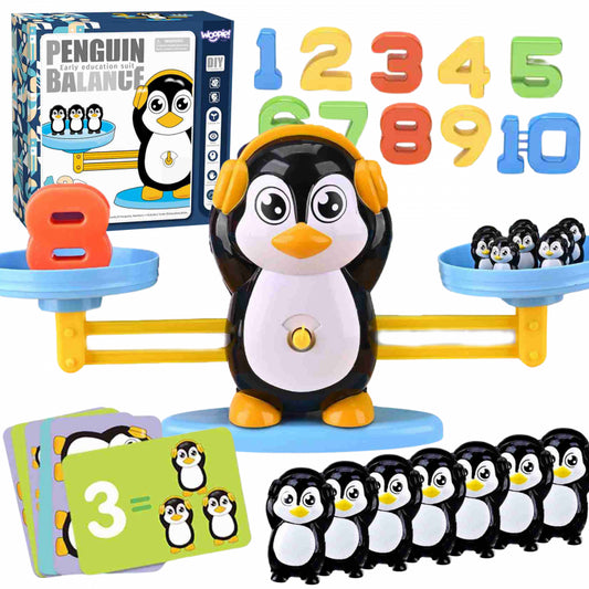 WOOPIE Speelgoed Weegschaal Pinguïn - Balanceer Schaal - Leer Rekenen