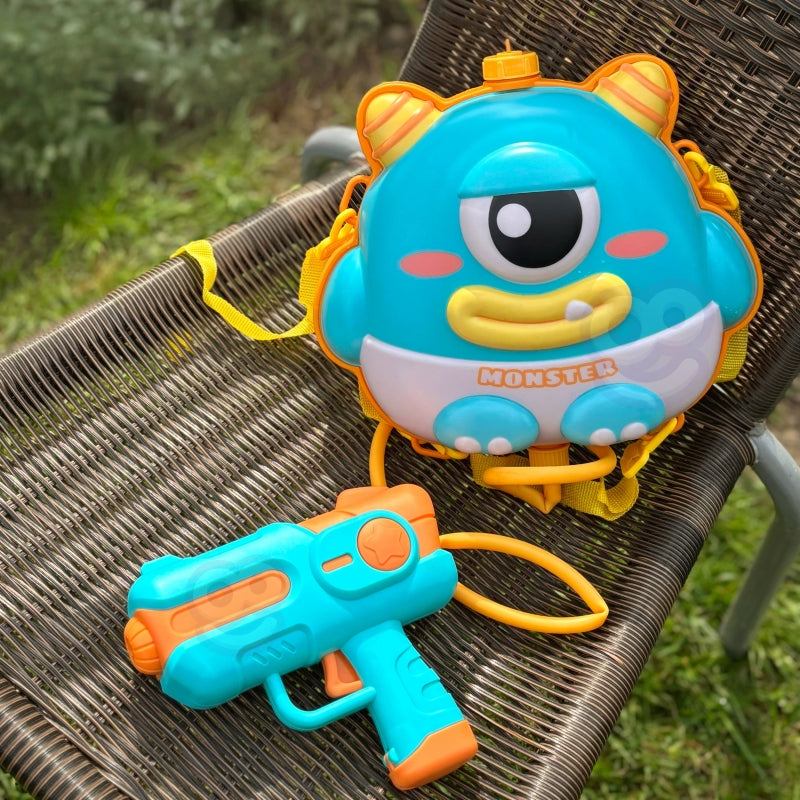 WOOPIE Waterpistool met Rugzak in de vorm van UFO MONSTER Inhoud 2,1 liter