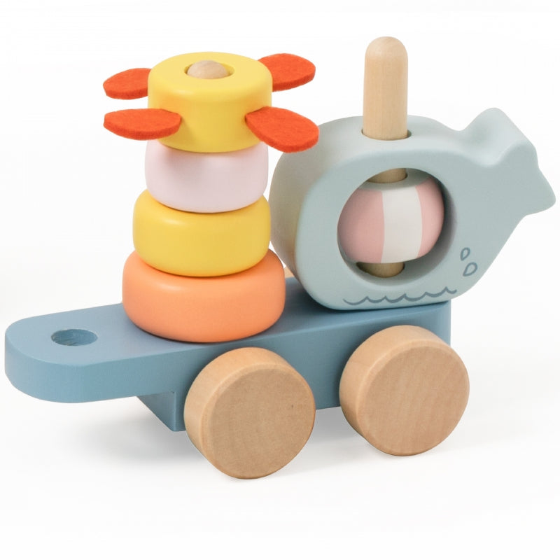 CLASSIC WORLD Houten trein in oceaan thema