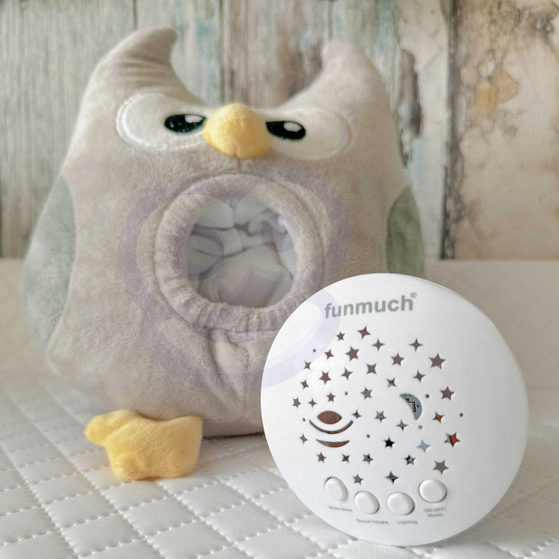 WOOPIE Knuffel en Slaapprojector Uiltje voor Baby's – 10 Wiegeliedjes