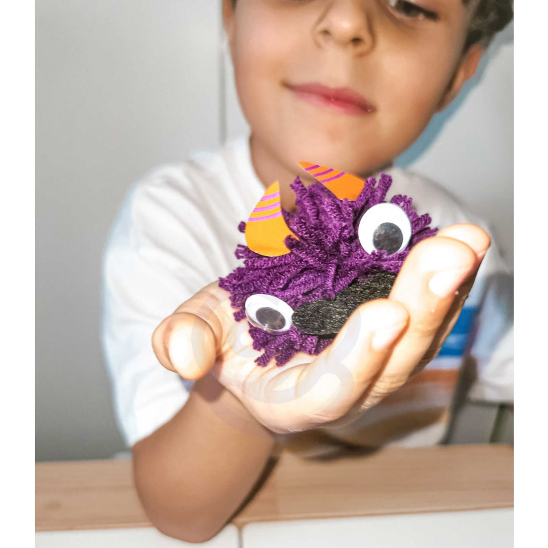 WOOPIE ART&FUN Creatieve Set – Maak je Eigen Monster Pompon