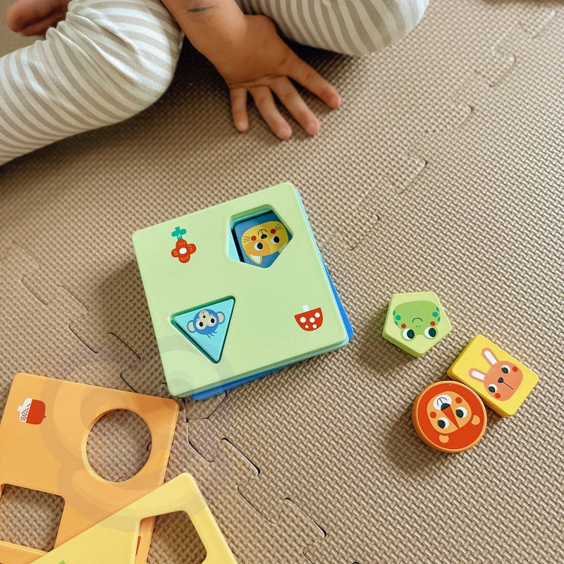TOOKY TOY Dieren Vormen en Kleuren Puzzel - 6 Planken